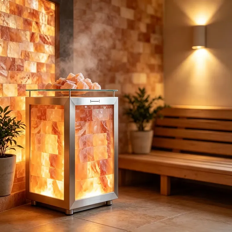 Himalayan Pink Salt Cube Lamp  - Spa Wellness Nature review and price